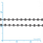 Ланцюг з кульками 2,4 мм з нержавіючої сталі, Темне срібло, 1 м (ZEP-004384)
