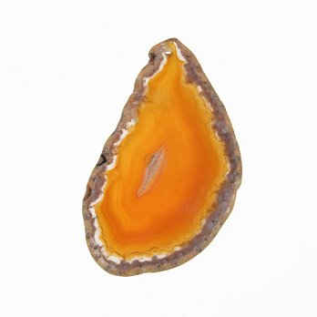 Срез Агата, Красно-коричневый, 71х42 мм (POD-014411)