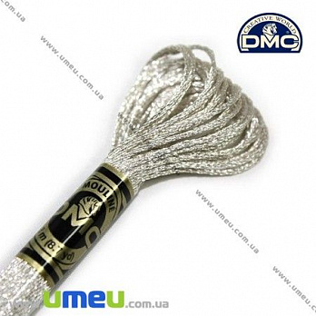 Мулине DMC Precious Metal E168, Серебро, Сияние драгоценных металлов, 8 м (DMC-006336)