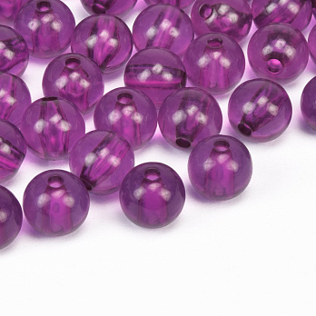 Намистини для сумок ОПТ, Акрилові, Круглі, 9,5 мм, Фіолетові (BUS-059848)