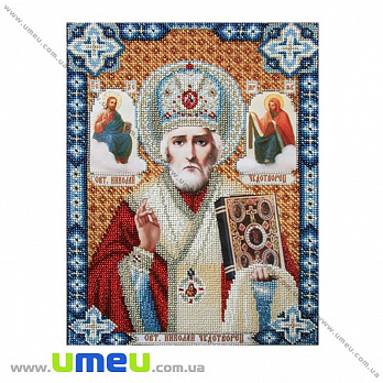 Схема для виш. бісером VDV, Ікона Микола Чудотворець Т-346, 30х22 см (SXM-029389)