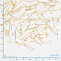 Булавки з нерж. сталі, 20 мм, Золото (STL-062459)
