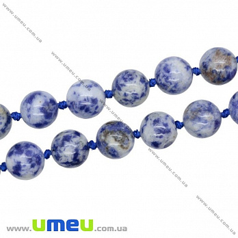 [Архів] Намистина натуральний камінь Содалит, 12 мм, Кругла (BUS-020733)