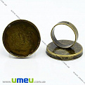 Кольцо под кабошон 25 мм, Античная бронза, 1 шт (OSN-012258)