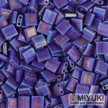 Бісер японський Miyuki TILA №151FR, 5х5 мм, Фіолетовий матовий АВ (BIS-053197)