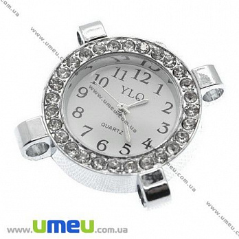 [Архив] Часы для браслетов, Серебро, 30х30 мм, 1 шт (CLC-003994)