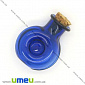 Скляна баночка Кругла, Синя, 25х19 мм, 1 шт (DIF-006706)