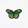 Термоаппликация Бабочка, 5,5х3,5 см, Зеленая (APL-060098)