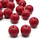 Бусины для сумок ОПТ, Пластиковые, Круглые, 16 мм, Красные (BUS-060806)