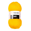 Пряжа YarnArt Baby 50 г, 150 м, Желтая 32, 1 моток (YAR-034911)