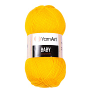 Пряжа YarnArt Baby 50 г, 150 м, Жовта 32, 1 моток (YAR-034911)