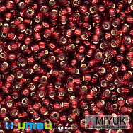 Бісер японський Miyuki круглий RR 10/0 №11D, Червоний темний, 5 г (BIS-047536)
