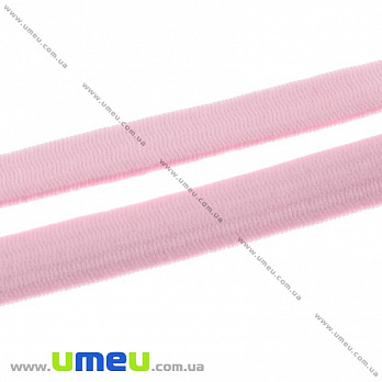Резинка плоская 10 мм, Розовая, 1 м (LEN-028587)