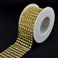 Стразовая лента (шина), 40 мм, Золотистая (LEN-060987)