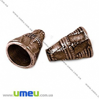 [Архів] Ковпачок металевий, 11х8 мм, Мідь (OBN-007239)