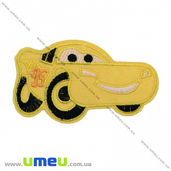 Термоаппликация детская Машинка желтая, 9х5 см, 1 шт (APL-022219)