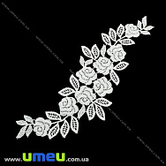 Мереживна вставка Троянди, 26х7 см, Біла (LEN-025001) Мереживна вставка Троянди, 26х7 см, Біла (LEN-025001)