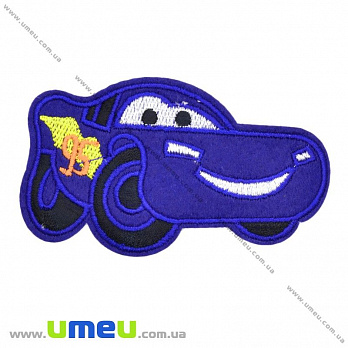 Термоаппликация детская Машинка синяя, 9х5 см, 1 шт (APL-016383)