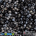 Бисер японский Miyuki круглый RR 8/0 №mix102, Черный (BIS-049835)