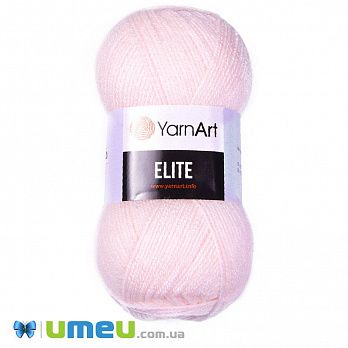Пряжа YarnArt Elite 100 г, 300 м, Розовая светлая 853, 1 моток (YAR-043295)