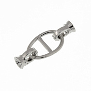 Застёжка, 27х11 мм, Латунь с покрытием Родий (ZAM-060878)