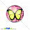 /p13629-kaboshon-stekl-s-printom-babochki-18-mm-krugliy/