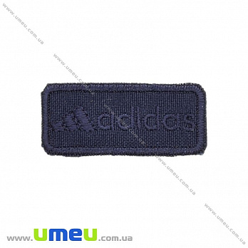 Термоаппликация Adidas, 4,5х2 см, Синяя, 1 шт (APL-024700)