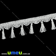 Бахрома з пензликами, Біла, 70 мм (LEN-017882) Бахрома з пензликами, Біла, 70 мм (LEN-017882)