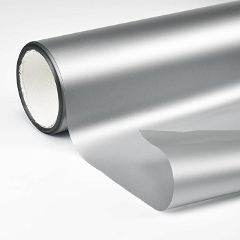 Упаковочная пленка матовая, Серебристая, 66смх8м (UPK-060255)