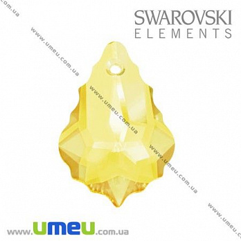 [Архів] Підвіска Swarovski 6090 Light Topaz, 22х15 мм, Фігурне (POD-003258)