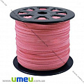 Замшевый шнур, 3 мм, Розовый, 1 м (LEN-000374)