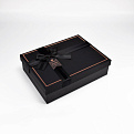 Подарочная коробка Прямоугольная, 23х17х7 см, Черная (UPK-060609)