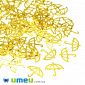Декоративный элемент Зонтик, 5х4,5х0,1 мм, Золото (DIF-047134)