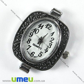 [Архив] Часы для браслетов, Античное серебро, 29х24 мм, 1 шт (CLC-003108)