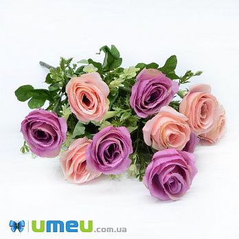 Букет троянд, 44 см, Рожево-малиновий (DIF-044707)