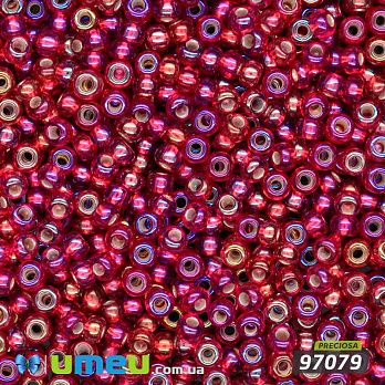 Бісер чеський №796/97079, Червоний, Райдужний, 10/0 (BIS-047855)