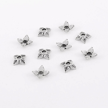 [Архів] Обіймачі, 6х6 мм, Темне срібло (OBN-056680)