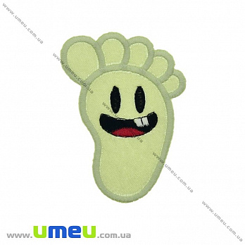 Термоаплікація Ніжка салатова, 7х5 см (APL-024686)