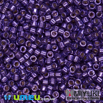Бісер японський Miyuki Delica 11/0 DB2510, Duracoat Galvanized, Фіолетовий (BIS-045500)