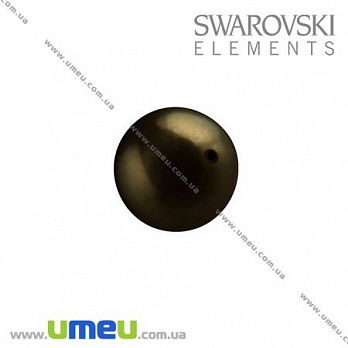 Бусина Swarovski 5810 Deep Brown Pearl, 4 мм, 1 шт (BUS-005685)