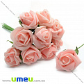 Роза латексная большая, 40 мм, Персиковая, 1 шт (DIF-015045)