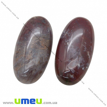 Кабошон нат. камень Агат, Овал, 30х15 мм, 1 шт (KAB-016092)