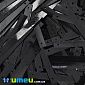 Пайетки Индия прямоугольные, 34х4 мм, Черные (PAI-041042)