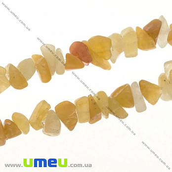 [Архів] Скол (крихта) натуральний камінь Нефрит, 5-8 мм, (88-90 см) (BUS-009412)