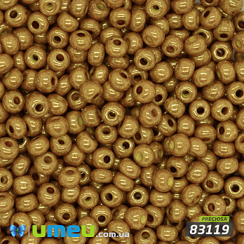 Бісер чеський 8/0, №83119, Золотистий, Перламутровий (BIS-044874)