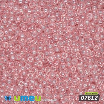 Бісер чеський №724/07612, Рожевий світлий, Глазурований, 10/0 (BIS-043894)