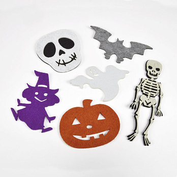 Декоративний набір з фетру "Хелловін", Мікс (FLT-056315)