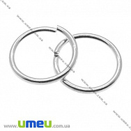 Колечка, Світле срібло, 18 мм, товщина 1,8 мм, 1 шт (PIN-007520)