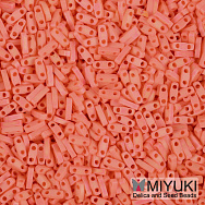 Бісер японський Miyuki QUARTER TILA №406FR, 5х1,2 мм, Помаранчевий матовий (BIS-053269)