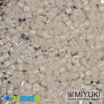 Бісер японський Miyuki Delica 11/0 DB52, Молочний АВ (BIS-045218)